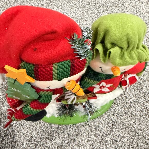 Holiday Snowman Table Decor w/ Merry Christmas Sign, Pre-owned. - Picture 5 of 7